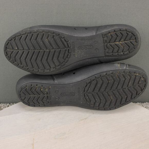 Crocs Ballet Flats Slip On Comfort Womens 9 Gray Casual Shoes - Picture 7 of 9